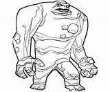 Clayface Batman Pose Arkham City Coloring Pages sketch template