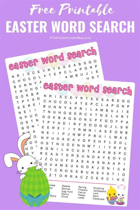 easter word search  printable