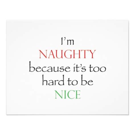 Naughty Over Nice Personalized Invites