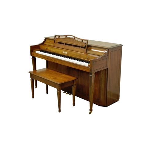 vintage baldwin acrosonic spinet walnut upright console piano