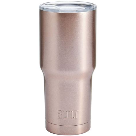 built  ounce double wall stainless steel tumbler satin rose gold built delivery cornershop