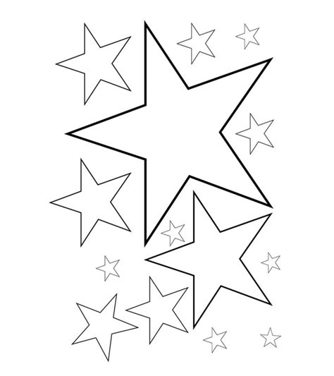star coloring page printable