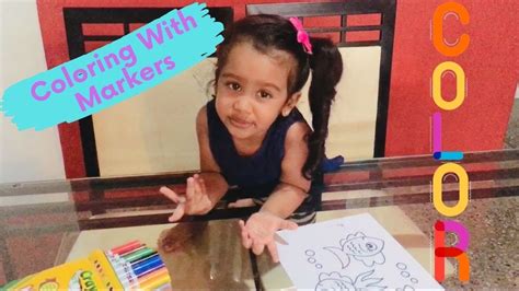 coloring  markers kids activity youtube