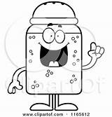 Salt Cartoon Coloring Shaker Mascot Idea Clipart Thoman Cory Outlined Vector sketch template