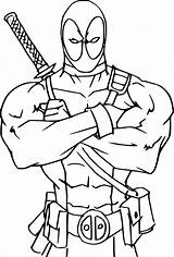 Coloring Pages Deadpool Kids Printable Superhero Cartoon Color Do Print Quinn Harley Colouring Simple Adult Template Choose Board sketch template