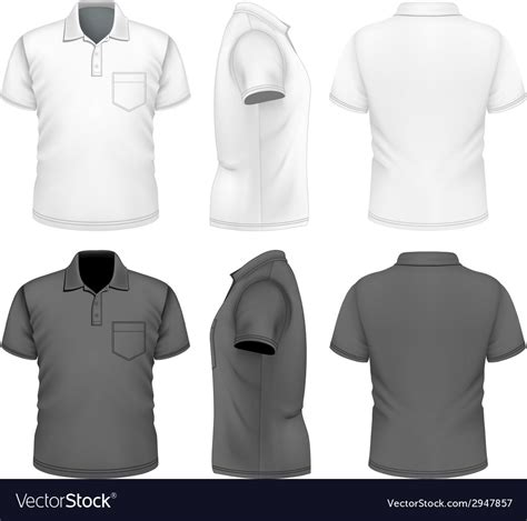 mens polo shirt design template royalty  vector image