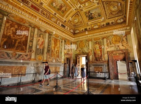 italy rome castel santangelo castle interior stock photo