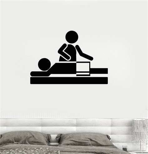 vinyl wall decal relax spa massage therapy beauty salon stickers ig32