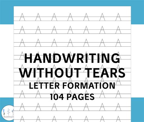 handwriting  tears letter formation   printable tracing