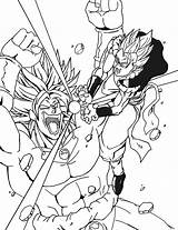 Broly Coloring Gogeta Vs Pages Dbz Deviantart Dragon Ball Library Clipart Comments sketch template