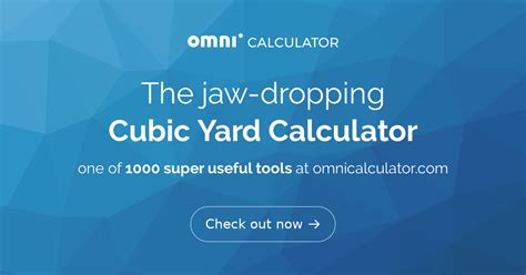 cubic yard calculator yardage calculator omni