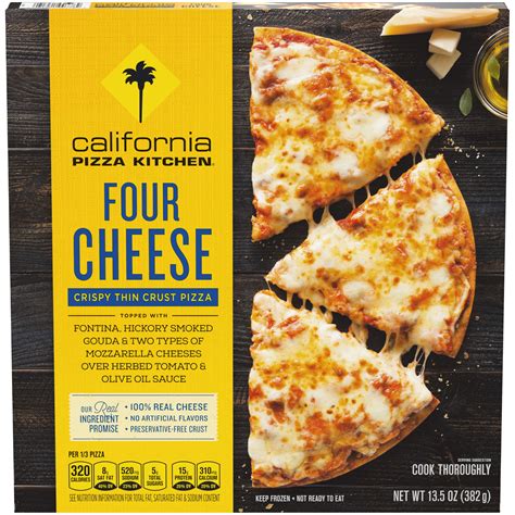 california pizza kitchen  cheese crispy thin crust frozen pizza  oz box walmartcom
