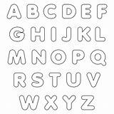 Bubble Letters Coloring Pages Letter Font Printable Colored Alphabet Printablee Print Via sketch template
