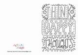Colouring Think Thoughts Happy Card Pages Cards Village Activity Explore sketch template