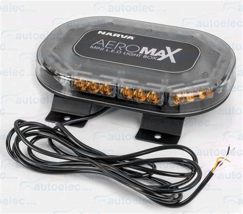 narva aeromax mini led light bar box emergency flashing rotating beacon ac toolscom