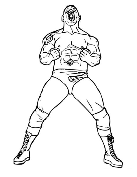 printable wwe coloring pages  kids