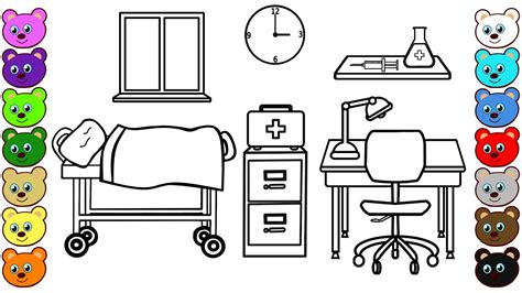 doctors office coloring pages  children youtube
