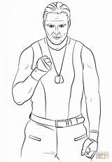 Coloring Wwe Dean Ambrose Pages Aj Printable Styles Punk Lesnar Brock Cm Lee Drawing Color Print Dwayne Johnson Ryback Getcolorings sketch template