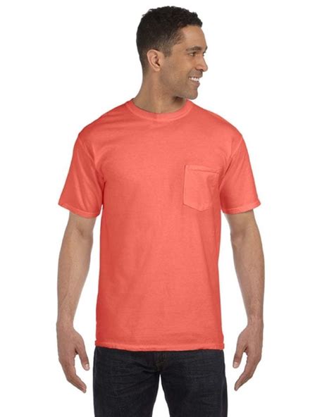comfort colors cc  shirt  pocket tee bulk custom shirts