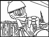 Gumball Alright Stance Wecoloringpage sketch template
