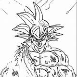 Coloring Goku Wecoloringpage Pages sketch template