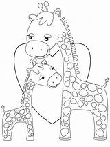 Jerapah Untuk Diwarnai Mewarnai Girafe Colouring Coloriages Displaying Meat Giraffes Mewarnaigambar Binatang Induk Menyayangi Saling sketch template