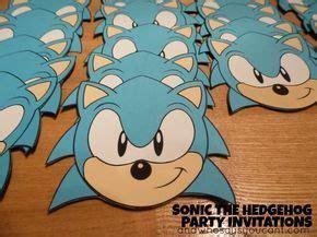 sonic  hedgehog birthday party invitation  images hedgehog