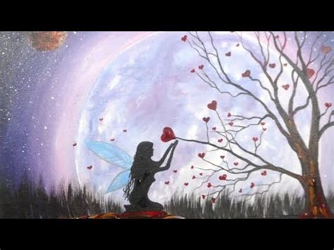 fairy acrylic painting  canvas  beginners youtube