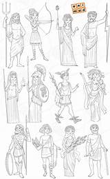 Roman Mythology sketch template