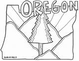 Oregon Coloring Pages State States United Sheets Printable Color Doodle Getcolorings Doodles Alley Mediafire Fun sketch template