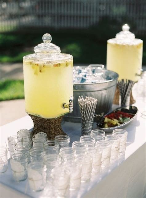 type  setup   beverage display wedding drink