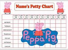 A3 PEPPA PIG POTTY/TOILET REWARD CHART+STICKERS + CERTIFICATE
