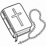 Biblia Abierta Imagui Rosary sketch template