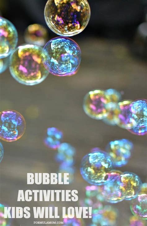 bubble activities kids  love  year long  simple parent