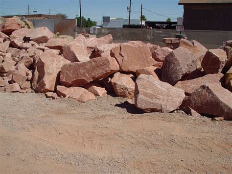 rocks boulders  flagstone cacti landscapes las vegas