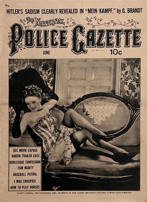 Police Gazette June 1939 At Wolfgang S