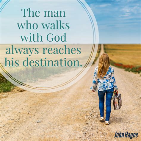 man  walks  god   reach  destination