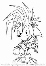 Manic Sonic Coloring sketch template