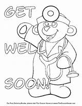 Soon Well Coloring Cards Pages Printable Kids Better Color Feel Card Sheets Cool Print Google Colouring Bear Boys Doctor Class sketch template
