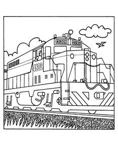 trains  railroads coloring pages railroad train coloring