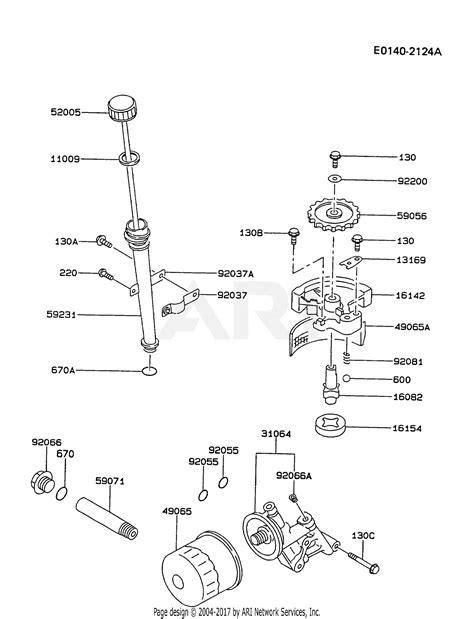 kawasaki fcv   stroke engine fcv parts diagram  lubrication equipment