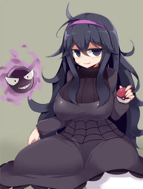hex maniac and gastly pokemon and 2 more drawn by sawati