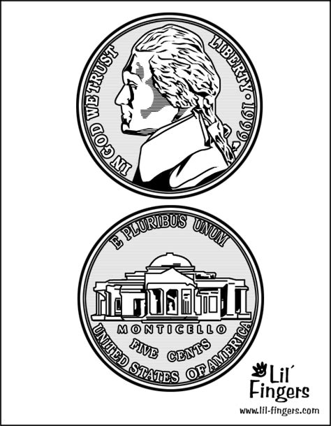 coins coloring outlines coloring pages