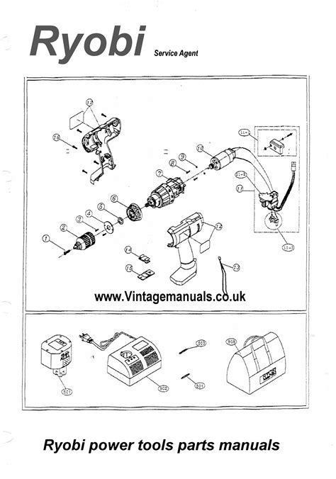 Ryobi Power Tools Illustrated Parts Manuals Worlsh Themanualman