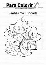 Trindade Catequese Colorir Atividade Atividades Santíssima Santissima Solenidade Amiguinhos sketch template