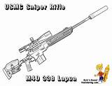 Coloring Pages Sniper Patriotic Rifle Drawing Military Print Yescoloring Book Guns M40 Colouring Marine Sheets sketch template