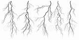Lightning Thunderstorm Thunder Drawing Storm Silhouettes Set Vector Tattoo Silhouette Getdrawings Draw Drawings Isolated Lightening Bolt Stock Sketches Storms Illustration sketch template