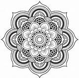 Mandala Flower Lotus Coloring Pages Mandalas Tattoo Color Designs Flowers Adult Adults Mandela Tumblr Abstract Henna Draw Drawings Floral Clip sketch template