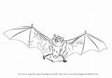 Bat Brown Little Drawing Draw Step Drawingtutorials101 sketch template
