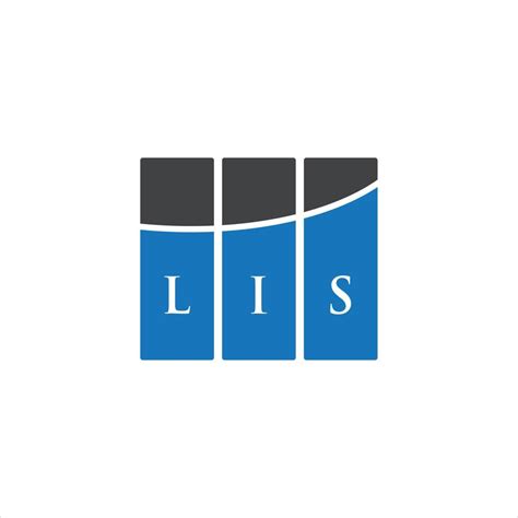 lis letter logo design  white background lis creative initials